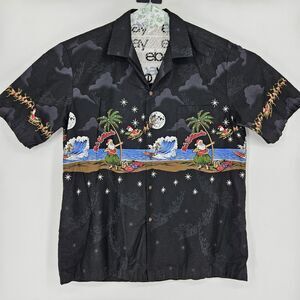 Pacific Legend Hawaiian Shirt Mens XL Mele Kalikimaka Christmas Vintage USA